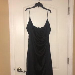 Satin Wrap Maxi Dress